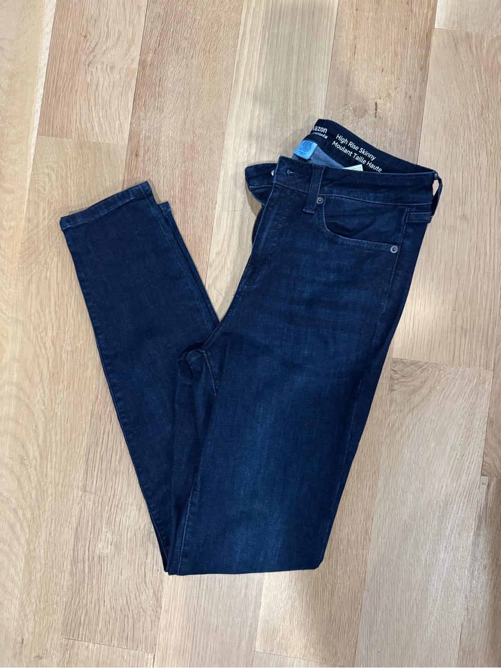 Amazon Women's Skinny Jeans in Dark Blue Denim